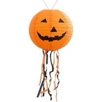 XIANXIAN Halloween Hanging Decorations Lanterns with Led Lights Illuminated Decor, Pumpkin Bat Lanterns for Halloween Indoor & Outdoor Spooky Home Decor