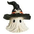 thumbnail image 1 of ​​XIANXIAN Halloween Hat Ghost Figurine Creative Resin Cap Spirit Ornament Unique Design for Outdoor Garden & Yard Decoration Gothic Halloween Theme, Desktop Ornament, 1 of 9