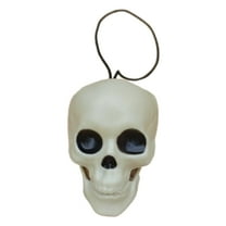 XIANXIAN Halloween Skull Pendant, Hanging Tree Ornament Decor Plastic Mini Halloween Skulls Head Small Skeleton Head Decoration Hanging Ornament for All Saint's Day Party Supplies
