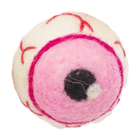 XIANXIAN Handmade Halloween Eyeballs, Wool Felt, Approx. 1.2" Each, Spooky Monster Eyes, Fall Bowl Filler, Autumn Tiered Tray, Mantle Shelf Sitter, Home Decor Gift