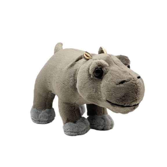 XIANXIAN Hippo Stuffed Animal, Small Hippo Stuffed Animal Plush Toys for Kids Girls Girlfriend, Mini Soft Pocket Hippopotamus Bag Charms Juguetes De Peluche Gifts for Birthday Christmas Decor Gray