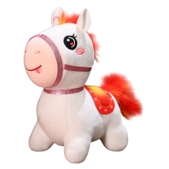 XIANXIAN Horse Stuffed Animal Bulk Adopt a Horse Party Favor Standing 4 Inch Mini Stuffed Easter Bulk Gift for Kids Boy Girl Animal Theme Party Birthday