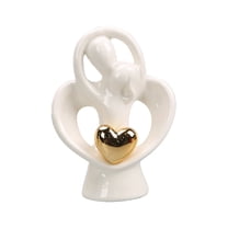 ​​XIANXIAN Hugging Ceramic Couple Statue Lover Figurine - Elegant Home TV Stand Decor Couples Bedroom Living Room Shelves Tabletop Decoration Sculpture​​