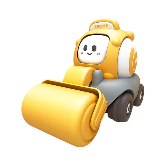 XIANXIAN Inertia Toy Early Educational Toddler Baby Toy Friction Powered Cars Push and Go Cars Tractor Bulldozer Dumper Cement Mixer Engineering Vehicles Toys for Children Boys Girls Kids Gift