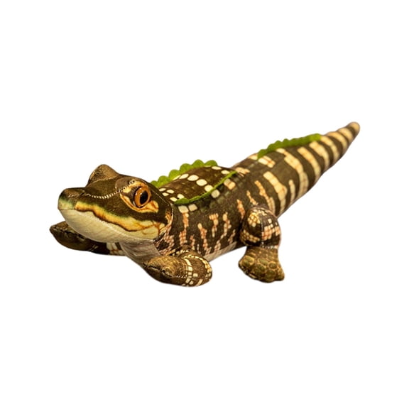 XIANXIAN Lifelike Brown Gator Stuffed Animals Realistic Big Crocodile Plush Toy Simulation Alligator Plushies Doll Gifts/27.5''