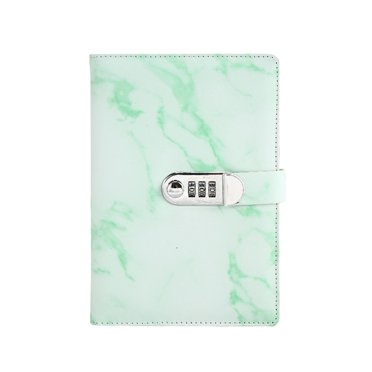 Luxury Vintage PU Leather Diary With Lock Password Organizer Logbook A5 Creative Password