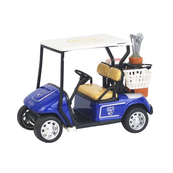 XIANXIAN Mini Golf Cart Model Toy Metal Pull Back Action Cart 1:36 Scale Golfcart Pullback Vehicle Toys for Golf Party Birthday Decor Dollhouse Cake Toppers, 3.9 Inch