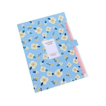 XIANXIAN Multi-Page Storage Folder File Organizer Expanding with 5 Pockets Plastic A4 Size File Folders Organizer and 168 Pcs Labels for School Teacher Documents.