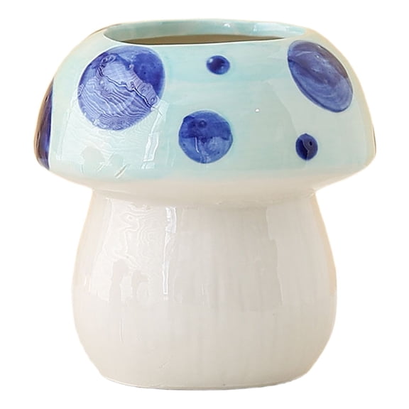 ​​XIANXIAN Mushroom Pen Holder Lightweight Desktop Organizer Cosmetic Brush Storage Box Creative Decor Piece Countertop Display Stand Modern Workspace Accessory