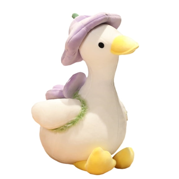 XIANXIAN Plush Duck Stuffed Animal - Ultra Soft & Huggable Duck Toy, 13.8 Inch Cuddly Buddy for Boys & Girls, for Birthday/Valentine's Day/Christmas (White)