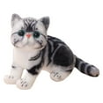 thumbnail image 1 of XIANXIAN Realistic Calico Kitten Stuffed Animals Simulation American Shorthair Cat Plush Toy Lifelike Tabby Kitty Plushie Doll Gifts/11'', 1 of 6
