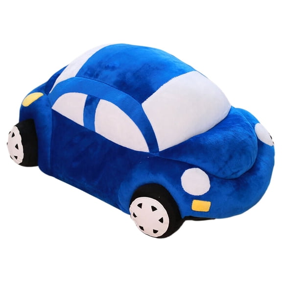 XIANXIAN Round Beetle Plush Stuffed Toy car, car Model Decoration Pillows, Cushions, Cute Cartoon car Model Stuffed Plush Toys for Children and Boys as Gifts (13.7 inches Long, Blue)