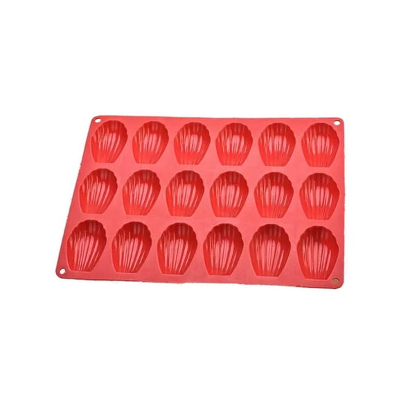 XIANXIAN Silicone Madeleine Pan, Nonstick Madeleine Baking Pan, 18 Cavity Shell Shaped Molds for Cake, Cookie, Chocolate, Dessert, Mousse, Bread