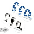 thumbnail image 1 of XIANXIAN Sukh Recycle Sticker for Trash Can - Recycle Sign 8 Pack Decals self Adhesive Garbage Recycling Stickers Trash Bin Label Reuse Recycle Vinyl Perfect for Kitchen Necessity Home Essentials,Home, 1 of 7