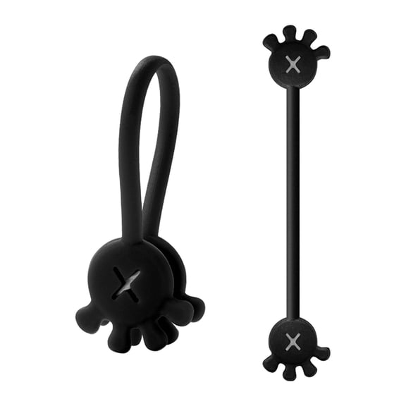 XIANXIAN Twisted Wire Organizer 10Pcs Cable Cable Clips Cable Organizers Reusable Silicone Cords Organizers Multipurpose Silicone Magnet Ties for Home School