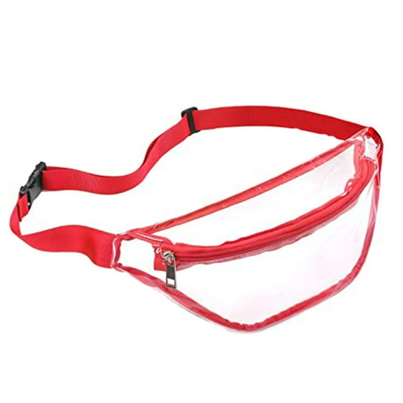 XIANXIAN Waterproof Waist Bag Clear Fanny Pack Women Waterproof Small Clear Waist Bag Cute Waist Pack with Adjustable Strap Clear Bag Stadium Approved