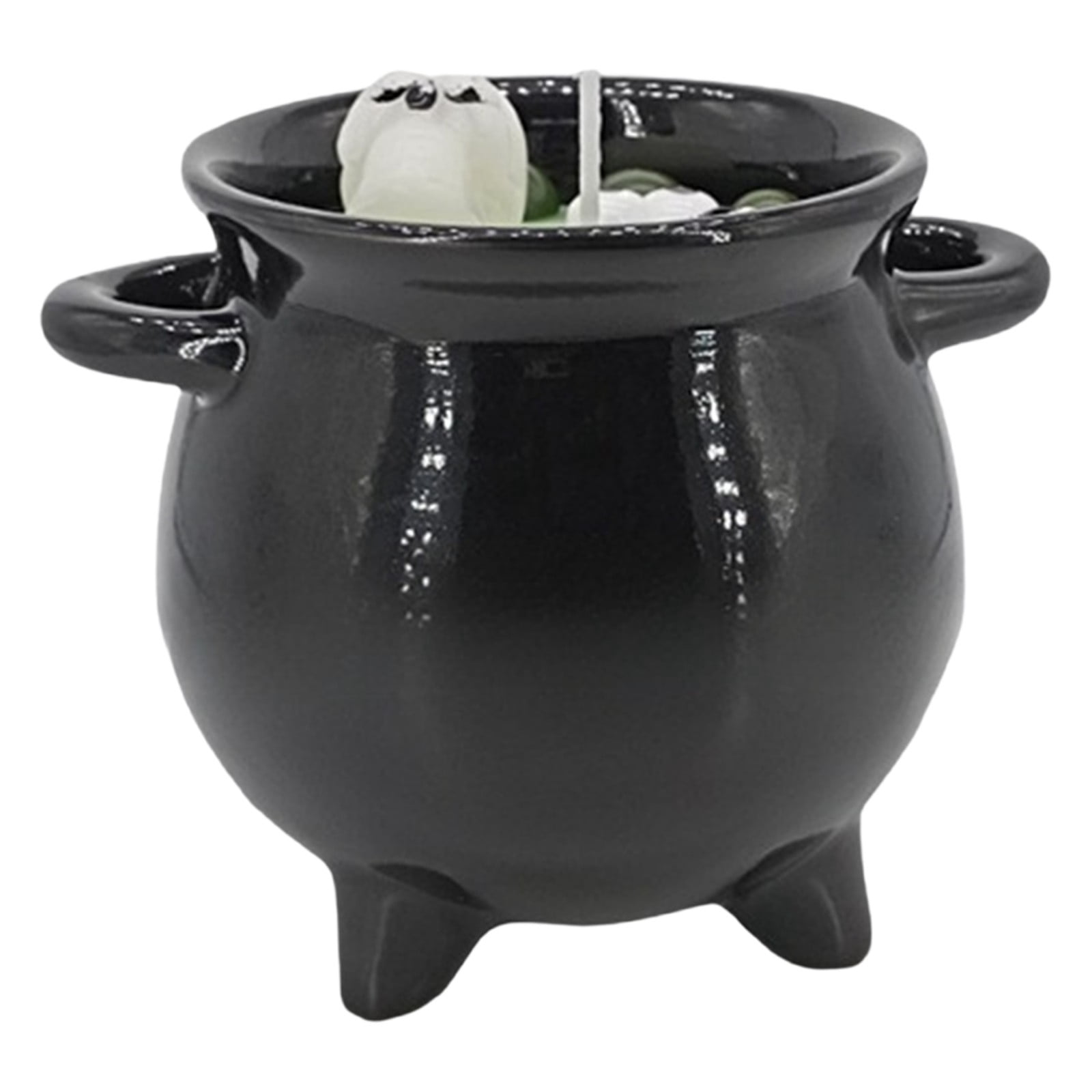 XIANXIAN Witch Cauldron Bubble Candle Holder Halloween Tabletop Decor ...