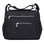 Denim Messenger Bag For Women - Large Travel Overnight Shoulder Bag, Multi Pocket Hobo Crossbody Bag