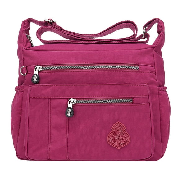 XIANXIAN Women's Tote Bag Multi Pocket Women Nylon Shoulder Bag Waterproof Elegant Daily Shopping Shoulder Bag Casual Travel Shoulder Bag Hobo Bag