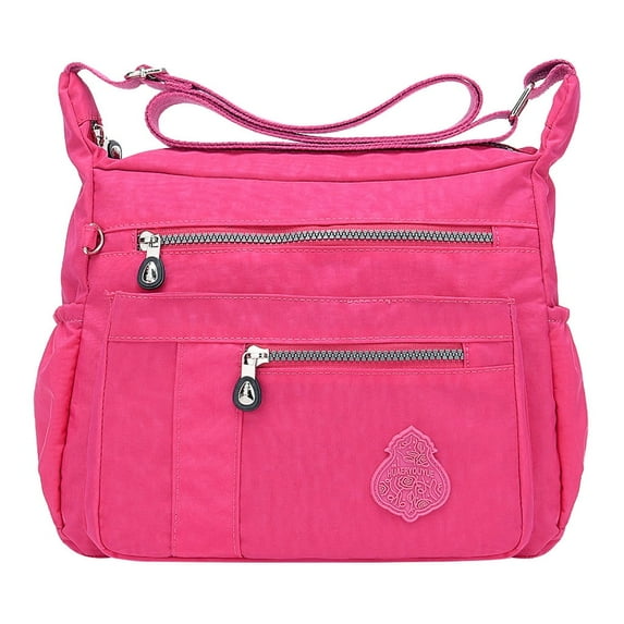XIANXIAN Women's Tote Bag Multi Pocket Women Nylon Shoulder Bag Waterproof Elegant Daily Shopping Shoulder Bag Casual Travel Shoulder Bag Hobo Bag