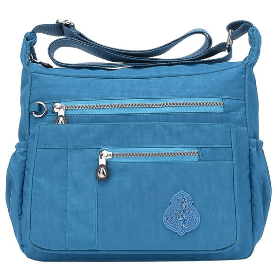 XIANXIAN Women's Tote Bag Multi Pocket Women Nylon Shoulder Bag Waterproof Elegant Daily Shopping Shoulder Bag Casual Travel Shoulder Bag Hobo Bag