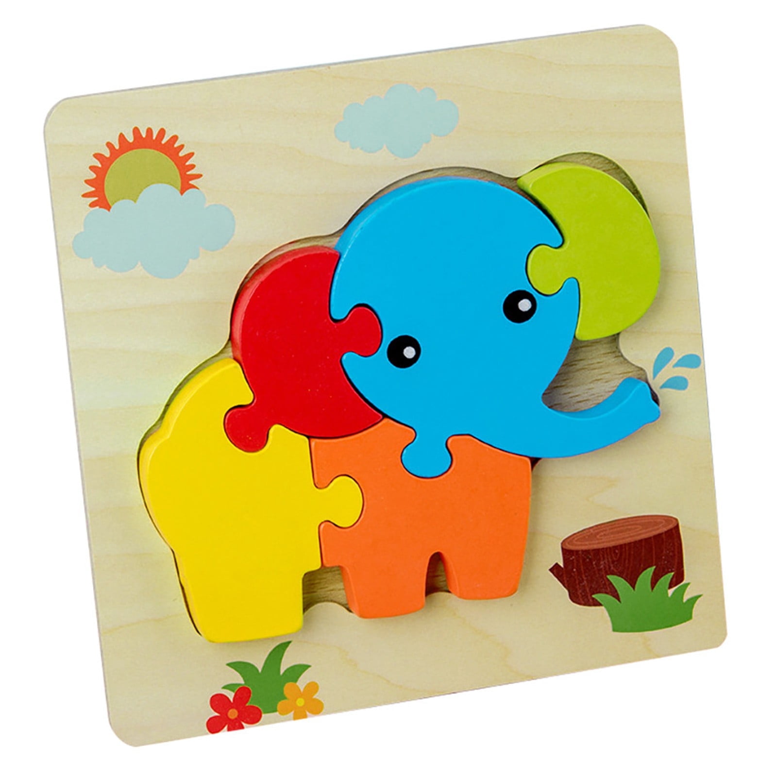 XIANXIAN Wooden Animal Puzzles for toddlers 1 2 3 Years Old Boys Girls ...