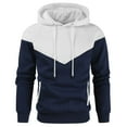 thumbnail image 1 of XIAOCHA Athletic Hoodies for Men Geometric Color Block Hooded Top Side Pockets Comfortable Workout Hoodie, 1 of 6