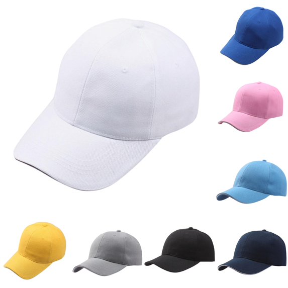 XIAOCHA Blank‑Panel Baseball Cap for Mens Solid Build for Outdoor Farm Visit Baseballhatcovers,White