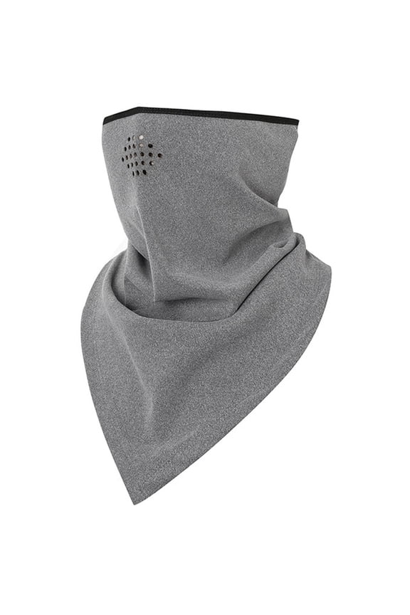 Breathable Neck Gaiter Solid Hats Outdoor FallWinter Snood,Grey