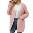thumbnail image 1 of XIAOCHA Cardigans For Women Long Sleeves Chunky Knit Open Front Cardigan Sweater Cozy Oversized Soft Warm Casual Outwear With Pockets, 1 of 5