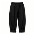 thumbnail image 1 of XIAOCHA Drawstring Waist Pants for Men Casual Everyday Relaxed Fit Baggy Trousers, 1 of 6