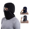 thumbnail image 1 of XIAOCHA Goggle‑Attached Balaclava for Men Solid Outdoor Fall‑Winter Hood,Black, 1 of 7