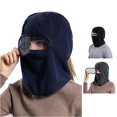 thumbnail image 1 of XIAOCHA Goggle‑Attached Balaclava for Men Solid Outdoor Fall‑Winter Hood,Navy, 1 of 8