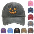 thumbnail image 1 of XIAOCHA Halloween Embroidered Baseball Cap for Women Adjustable Hat Band Party Travel Dad Hat,Army Green, 1 of 4