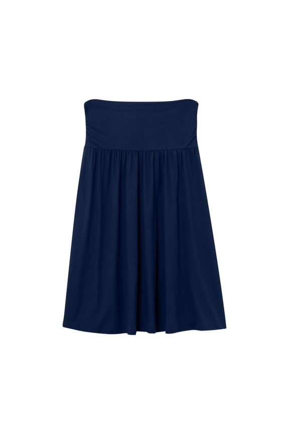 High-Waisted Fold-Over Skirt for women Casual Everyday Comfortable Flowy A-Line Midi Skirt