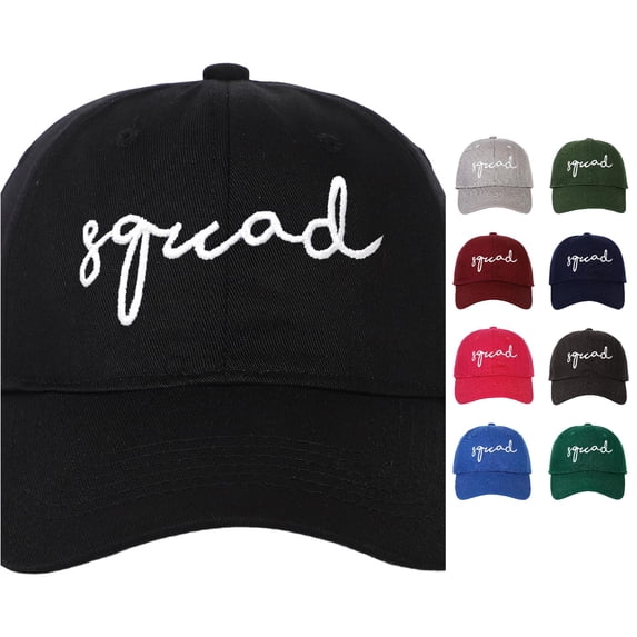 XIAOCHA Letter Embroidered Dad Hat for Women Adjustable Hat Band Travel Party Ball Cap for Outdoor Casual Hat,Black