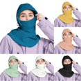 thumbnail image 1 of XIAOCHA Men’S Adjustable‑Fastener Balaclava Solid Hats Outdoor Fall‑Winter Snood,Blue, 1 of 4