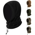 thumbnail image 1 of XIAOCHA Men’S Drawstring‑Adjust Balaclava Solid Outdoor Fall‑Winter Hood,Black, 1 of 4