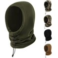 thumbnail image 1 of XIAOCHA Men’S Drawstring‑Adjust Balaclava Solid Outdoor Fall‑Winter Hood,Green, 1 of 4