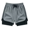 thumbnail image 1 of XIAOCHA Men's 2 In 1 Running Shorts Quick Dry Athletic Shorts Gym Workout Training Wear Bottoms, 1 of 6