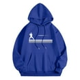 thumbnail image 1 of XIAOCHA Men's Baseball Player Print Hoodie Long Sleeve Hooded Pullover Knit Top Soft Sporty Game Day Hoodies, 1 of 2