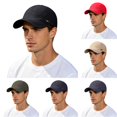 thumbnail image 1 of XIAOCHA Men's Breathable Baseball Cap Adjustable Dad Hat Outdoor Snapback Hat,Black, 1 of 4