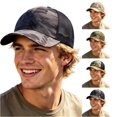 thumbnail image 1 of XIAOCHA Men's Camo Printed Trucker Hat Adjustable Baseball Hats for Outdoor Hunting Activities Dad Hat,Bronze, 1 of 5