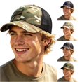 thumbnail image 1 of XIAOCHA Men's Camo Printed Trucker Hat Adjustable Baseball Hats for Outdoor Hunting Activities Dad Hat,, 1 of 5