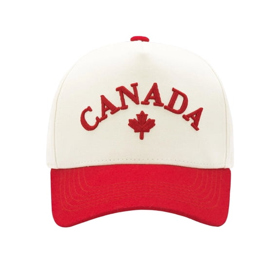 XIAOCHA Men's Canada Maple Leaf Embroidered Baseball Cap Adjustable Outdoor Sun Protection Dad Hat,Red