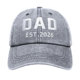 thumbnail image 1 of XIAOCHA Men's Embroidered Dad Baseball Cap Adjustable Hat Band Outdoor Baseball Hats Sun Protection Dad Caps,Grey, 1 of 6