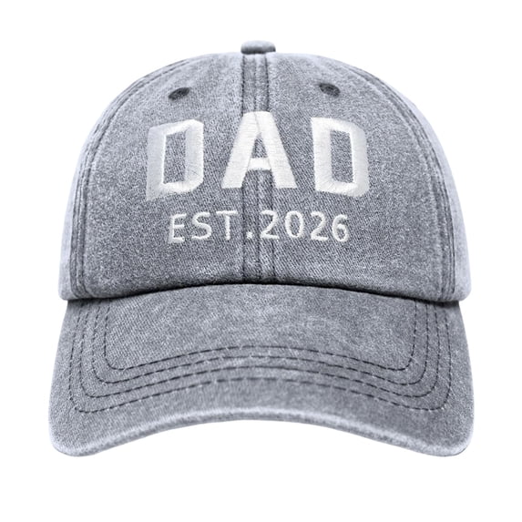 XIAOCHA Men's Embroidered Dad Baseball Cap Adjustable Hat Band Outdoor Baseball Hats Sun Protection Dad Caps,Grey