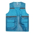 thumbnail image 1 of XIAOCHA Men's High Visibility Safety Vest Mesh Panel Reflective Strip Top Breathable Workwear Outdoor Waistcoat, 1 of 3