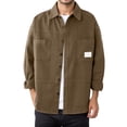 thumbnail image 1 of XIAOCHA Men's Oversized Button Down Shirts Long Sleeve Collared Chest Pocket Pullover Top Casual Streetwear Work Shirts, 1 of 4