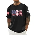 thumbnail image 1 of XIAOCHA Men's Patriotic Crew Neck Tshirt Casual Holiday Weekend Outdoor Short Sleeve Tees, 1 of 4
